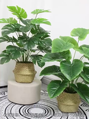 Planta artificial costela de adão 75 cm, 24 folhas decorativas