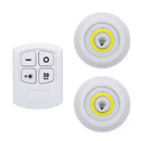Lampâda Adesiva KIT Com 3 Luminárias e Controle à Pilha AAA