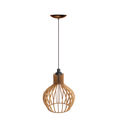 kit 3 Pendente Luminária de teto lustre para qualquer ambiente em MDF - 3ppc/sf