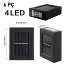Luminária Solar De Parede À Prova D'água Para Jardim