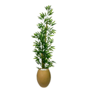 Planta Artificial Bambu Da Sorte Decoração Com Vaso