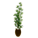 Planta Artificial Bambu Da Sorte Decoração Com Vaso