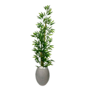 Planta Artificial Bambu Da Sorte Decoração Com Vaso