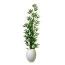Planta Artificial Bambu Da Sorte Decoração Com Vaso