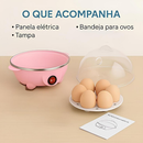 Cozedor de Ovos Elétrico Portátil Cozinha à Vapor 110V Cor Aleatória