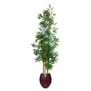 Planta Artificial Bambu Da Sorte Decoração Com Vaso