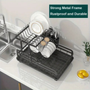 Escorredor de Louças Rack Aço Carbono Organizador Preto