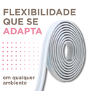 Boiserie Eva Autocolante Flexível Moldura Branco 5m 2,8cm Roda Meio Parede Decorativo À Prova D’Água