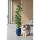 Planta Artificial Bambu Da Sorte Decoração Com Vaso