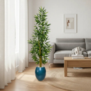Planta Artificial Bambu Da Sorte Decoração Com Vaso