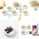 Lampâda Adesiva KIT Com 3 Luminárias e Controle à Pilha AAA MT027-2 (CC) MT027 (CR)