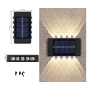 Luminária Solar De Parede À Prova D'água Para Jardim