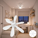 Ventilador de Teto Com Luz 120W Led 3 Tipos de Luz + Controle Remoto Ventilador C/ 6 Hélices Bivolt Quarto Sala