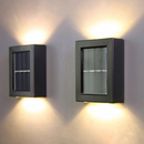 Luminária Solar De Parede À Prova D'água Para Jardim Muro E Varanda Led Spot