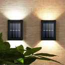 Luminária Solar De Parede À Prova D'água Para Jardim Muro E Varanda Led Spot