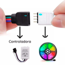 Fita LED 3528 SUPER LED ULTRA RGB 5M até 15M 12V 300 LEDS | 16 CORES IP20 Pronta Entrega Com e Sem Fonte