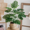Planta artificial costela de adão 75 cm, 24 folhas decorativas