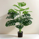Planta artificial costela de adão 75 cm, 24 folhas decorativas