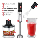 Mixer 3 em 1 1000W Inox Turbo Triturador Processador Copo 700ml Kian Preto