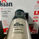 Mixer 3 em 1 1000W Inox Turbo Triturador Processador Copo 700ml Kian Preto