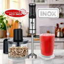 Mixer 3 em 1 1000W Inox Turbo Triturador Processador Copo 700ml Kian Preto