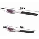 Jogo De Talheres 24 Peças Com Suporte Organizador SNH27 Snel Home Cor: Preto